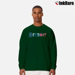 Men’s Detroit Sports Teams Tigers Lions Pistons Red Wings Long-Sleeve Shirt in forest green | Sleek, Lightweight, Year-Round Wear