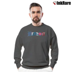 Men’s Detroit Sports Teams Tigers Lions Pistons Red Wings Crewneck Sweatshirt in charcoal | Cozy Fabric, Clean Style
