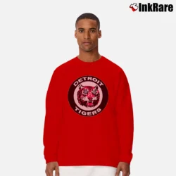 Men’s Detroit Tigers Bright Pink Logo Long-Sleeve Shirt in red | Sleek, Lightweight, Year-Round Wear