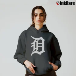 Women’s Detroit Tigers Classic Logo Cozy Hoodie in charcoal | Warm, Structured, Stylish