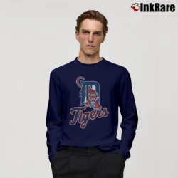 Men’s Detroit Tigers Long-Sleeve Shirt in navy | Sleek, Lightweight, Year-Round Wear