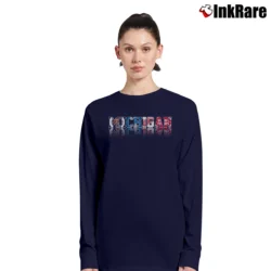 Women’s Detroit Tigers Michigan Sports Fan Graphic Long-Sleeve Top in navy | Sleek, Versatile, All-Season