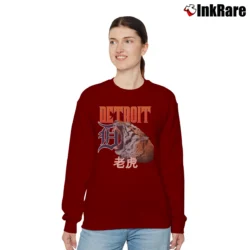 Women’s Detroit Tigers MLB Relaxed Sweatshirt in maroon | Soft, Laid-Back Vibe