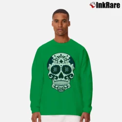 Men’s Detroit Tigers Sugar Skull Graphic Long-Sleeve Shirt in irish green | Sleek, Lightweight, Year-Round Wear
