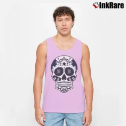 Men’s Detroit Tigers Sugar Skull Graphic Tank Top in light pink | Breathable, Active-Friendly Design