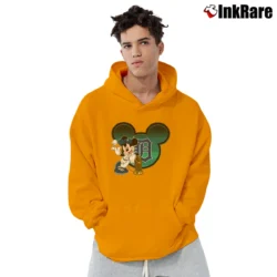 Men’s Detroit Tigers X Disney Mickey Trophy MLB Pullover Hoodie in orange | Cozy, Durable, Modern Fit