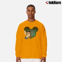 Men’s Detroit Tigers X Disney Mickey Trophy MLB Long-Sleeve Shirt in orange | Sleek, Lightweight, Year-Round Wear