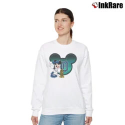 Women’s Detroit Tigers X Disney Mickey Trophy MLB Relaxed Sweatshirt in white | Soft, Laid-Back Vibe