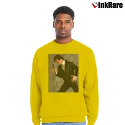 Men’s Dewey Cox Walk Hard Movie Fan Crewneck Sweatshirt in yellow | Cozy Fabric, Clean Style
