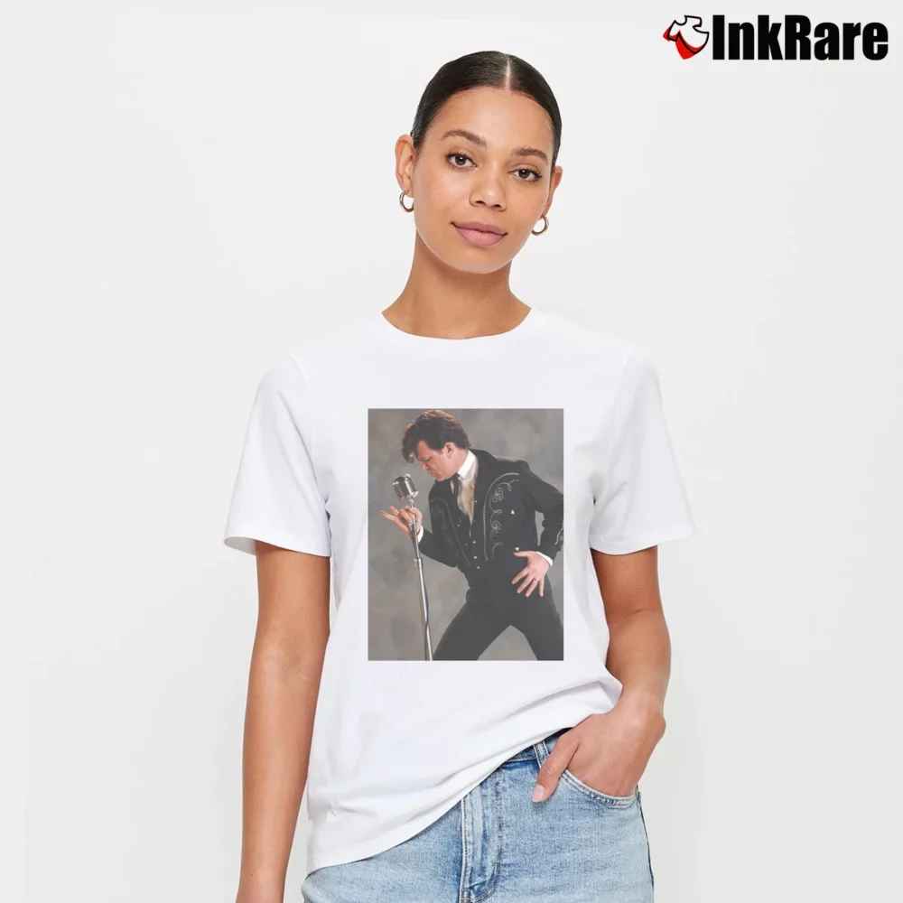 Women’s Dewey Cox Walk Hard Movie Fan Signature T-Shirt in white | Soft, Flattering Fit