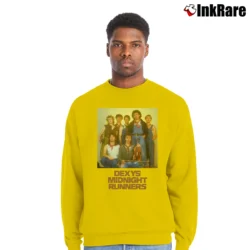 Men’s Dexys Midnight Runners Crewneck Sweatshirt in yellow | Cozy Fabric, Clean Style