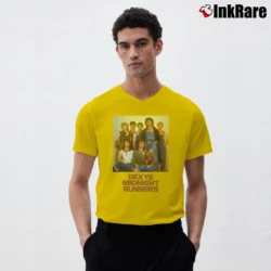 Men’s Dexys Midnight Runners V-Neck Tee in yellow | Sharp, Breathable, Everyday Staple