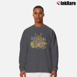Men’s DGK Say No To Drugs Cartoon Long-Sleeve Shirt in charcoal | Sleek, Lightweight, Year-Round Wear