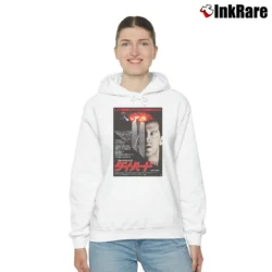 Women’s Die Hard Japanese Poster Cozy Hoodie in white | Warm, Structured, Stylish