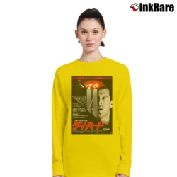 Women’s Die Hard Japanese Poster Long-Sleeve Top in yellow | Sleek, Versatile, All-Season