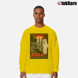 Men’s Die Hard Japanese Poster Long-Sleeve Shirt in yellow | Sleek, Lightweight, Year-Round Wear