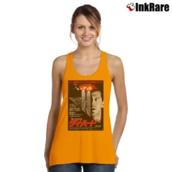 Women’s Die Hard Japanese Poster Tank Top in orange | Lightweight, Movement-Friendly