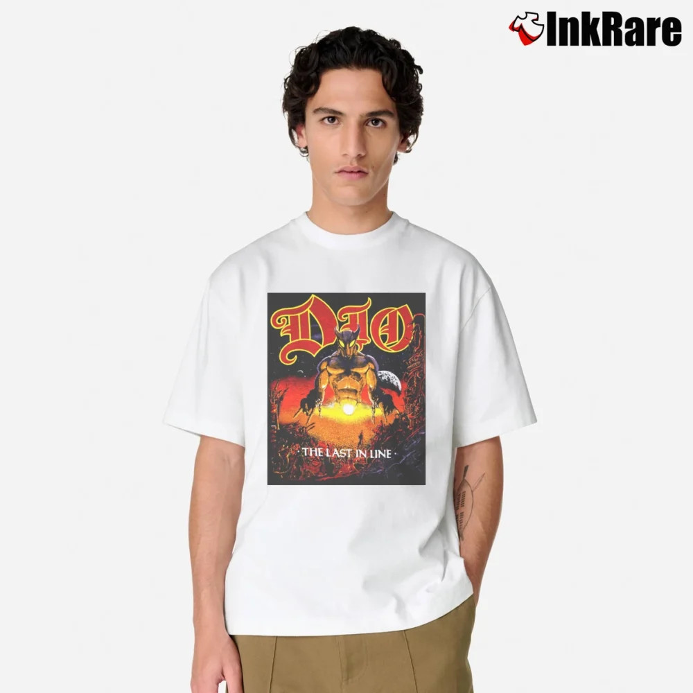 Men’s Dio 1984 Last In Line Tour Classic T-Shirt in white | Soft, Breathable Everyday Wear
