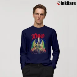 Men’s Dio Killing The Dragon Album Long-Sleeve Shirt in navy | Sleek, Lightweight, Year-Round Wear