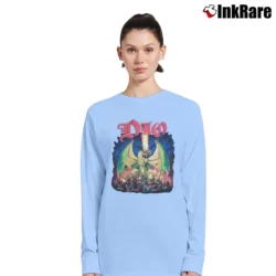 Women’s Dio Killing The Dragon Band Logo Long-Sleeve Top in light blue | Sleek, Versatile, All-Season