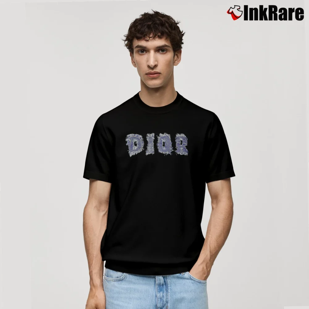 Men’s Dior Denim Classic T-Shirt in black | Soft, Breathable Everyday Wear