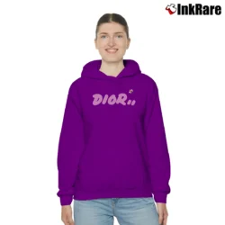 Women’s Dior Homme Kaws Logo Cozy Hoodie in purple | Warm, Structured, Stylish