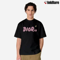 Men’s Dior X Kaws Bee Cotton Graphic Classic T-Shirt in black | Soft, Breathable Everyday Wear