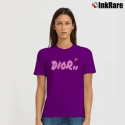 Women’s Dior X Kaws Bee Cotton Graphic Signature T-Shirt in purple | Soft, Flattering Fit