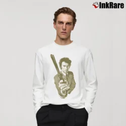 Men’s Dirty Harry Magnum Force Long-Sleeve Shirt in white | Sleek, Lightweight, Year-Round Wear