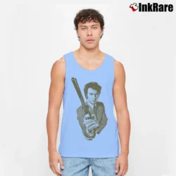 Men’s Dirty Harry Magnum Force Tank Top in light blue | Breathable, Active-Friendly Design