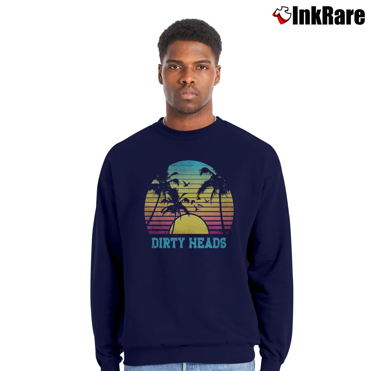 Dirty Heads Summer Sun Men’s Crewneck Sweatshirt in navy – Soft & Durable Men’s Dirty Heads Summer Sun Crewneck Sweatshirt in navy | Cozy Fabric, Clean Style