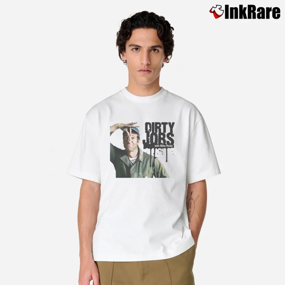 Men’s Dirty Jobs With Mike Rowe Classic T-Shirt in white | Soft, Breathable Everyday Wear