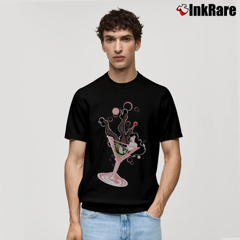 Men’s Dirty Martini Pinup Girl Classic T-Shirt in black | Soft, Breathable Everyday Wear