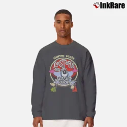 Men’s Disney A Goofy Movie Possum Park Long-Sleeve Shirt in charcoal | Sleek, Lightweight, Year-Round Wear
