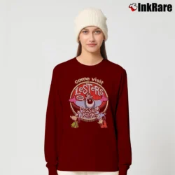 Women’s Disney A Goofy Movie Possum Park Long-Sleeve Top in maroon | Sleek, Versatile, All-Season