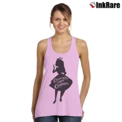 Women’s Disney Alice In Wonderland Curiouser And Curiouser Tank Top in light pink | Lightweight, Movement-Friendly