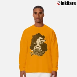 Men’s Disney Alice Through The Looking Glass White Rabbit Long-Sleeve Shirt in orange | Sleek, Lightweight, Year-Round Wear