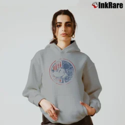 Women’s Disney Americana Mickey Mouse Cozy Hoodie in sport grey | Warm, Structured, Stylish