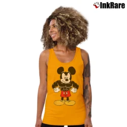 Women’s Disney Buff Muscle Mickey Mouse Tank Top in orange | Lightweight, Movement-Friendly