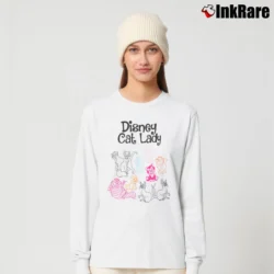Women’s Disney Cat Lady Long-Sleeve Top in white | Sleek, Versatile, All-Season