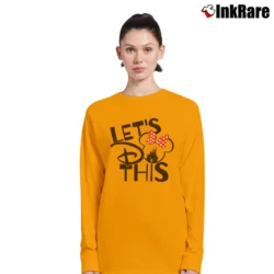 Women’s Disney Couples Matching Let's Do This Vacation Minnie Long-Sleeve Top in orange | Sleek, Versatile, All-Season