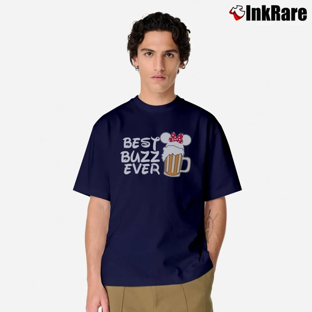 Men’s Disney Epcot Couples Food And Wine Mickey Minnie Classic T-Shirt in navy | Soft, Breathable Everyday Wear
