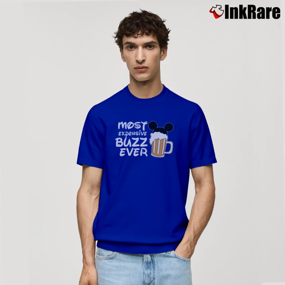 Men’s Disney Epcot Couples Food And Wine Mickey Minnie Classic T-Shirt in royal blue | Soft, Breathable Everyday Wear
