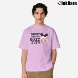 Men’s Disney Epcot Food And Wine Couples Matching Mickey Minnie Classic T-Shirt in light pink | Soft, Breathable Everyday Wear