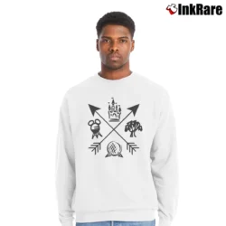 Men’s Disney Family Trip Walt Disney World Graphic Crewneck Sweatshirt in white | Cozy Fabric, Clean Style
