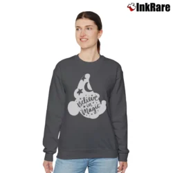 Women’s Disney Fantasmic Sorcerer Mickey Mouse Disneyland Relaxed Sweatshirt in charcoal | Soft, Laid-Back Vibe