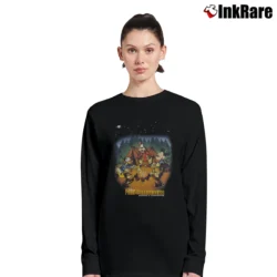 Women’s Disney Fort Wilderness Mickey Goofy Chip Dale Long-Sleeve Top in black | Sleek, Versatile, All-Season