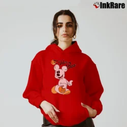 Women’s Disney Halloween Couples Her Boo His Boo Mickey Minnie Cozy Hoodie in red | Warm, Structured, Stylish