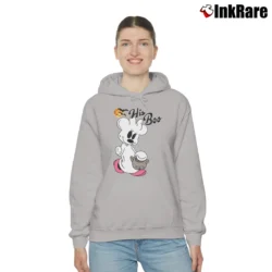 Women’s Disney Halloween Couples Her Boo His Boo Mickey Minnie Cozy Hoodie in sport grey | Warm, Structured, Stylish