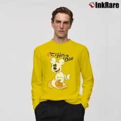 Men’s Disney Halloween Couples Her Boo His Boo Mickey Minnie Long-Sleeve Shirt in yellow | Sleek, Lightweight, Year-Round Wear